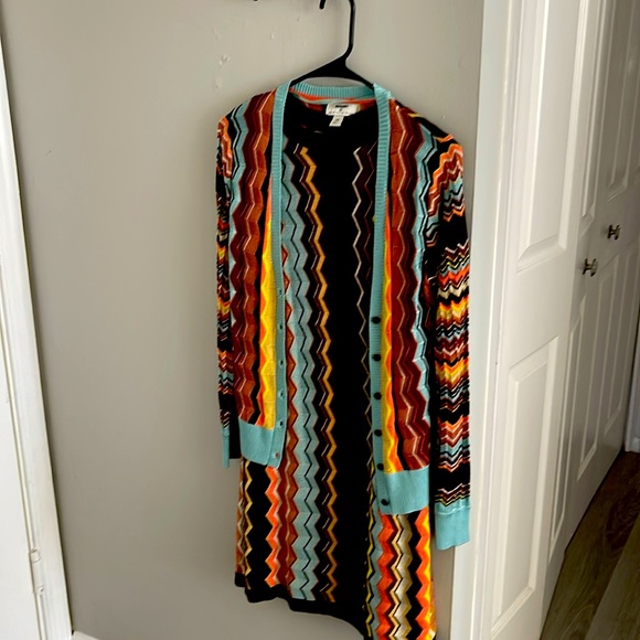 Missoni for Target two piece dress and cardigan size xs - Picture 1 of 5